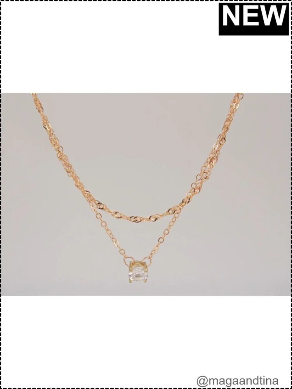 16pcs 14K Gold Plated Choker Layering Necklaces Set for Women